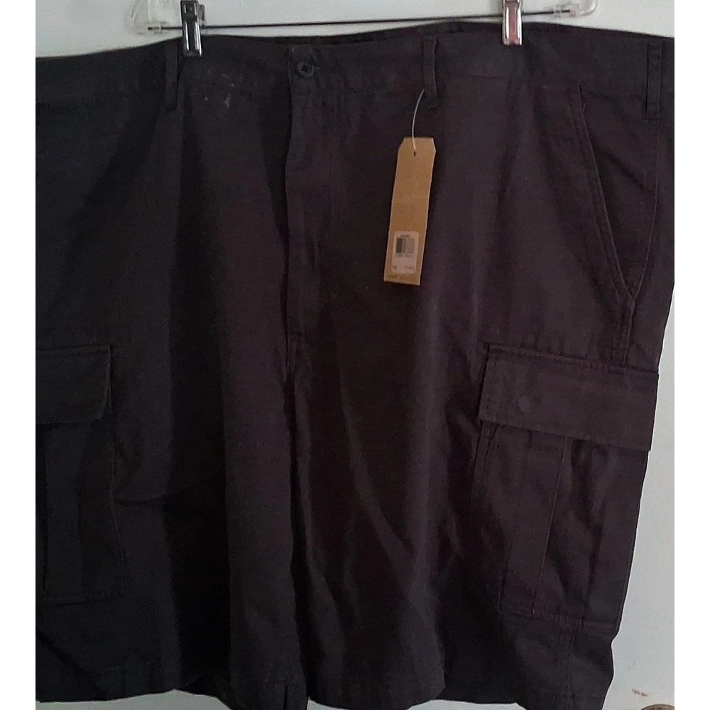 Levi's Carrier Cargo Shorts Brown Cotton Loose Fit Button Flat Front